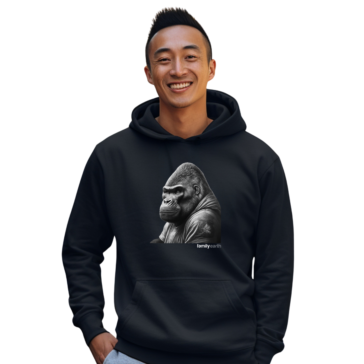 Men' Heavy Blend™ Alpha Male Gorilla Hooded Sweatshirt