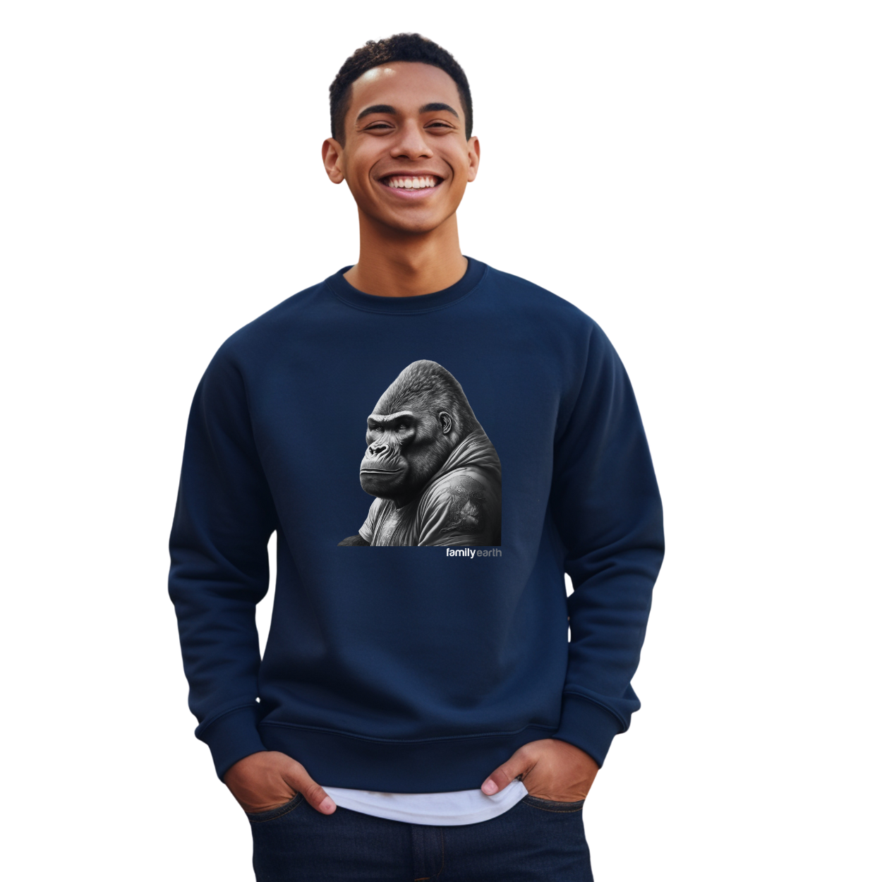 Men's Heavy Blend™ Alpha Male Gorilla Crewneck Sweatshirt