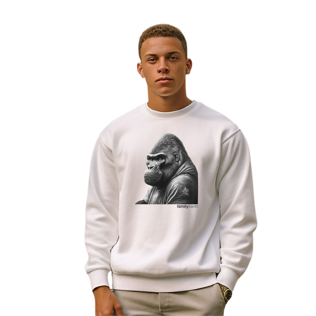 Men's Heavy Blend™ Alpha Male Gorilla Crewneck Sweatshirt