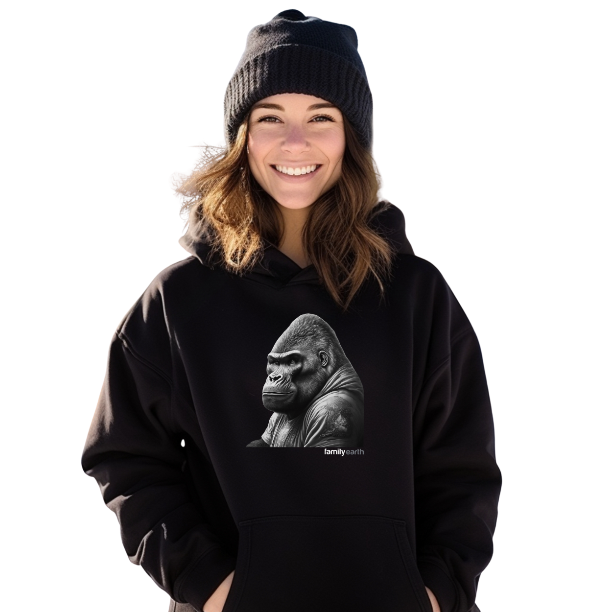 Women' Heavy Blend™ Alpha Male Gorilla Hooded Sweatshirt