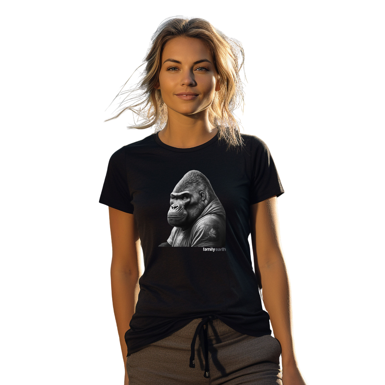 Women's Alpha Male Gorilla Short Sleeve Tee