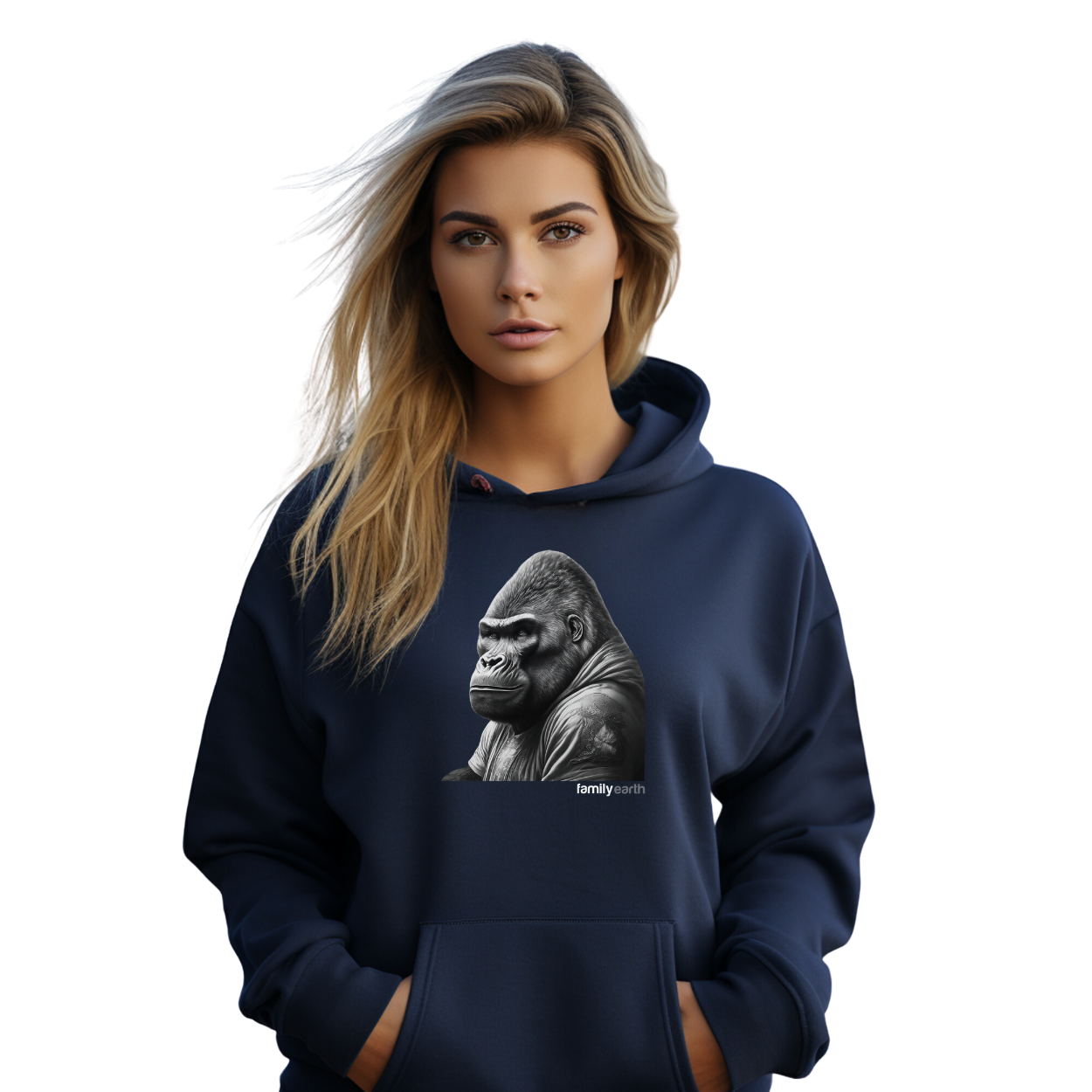 Women' Heavy Blend™ Alpha Male Gorilla Hooded Sweatshirt