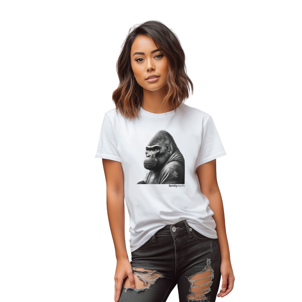 Women's Alpha Male Gorilla Short Sleeve Tee