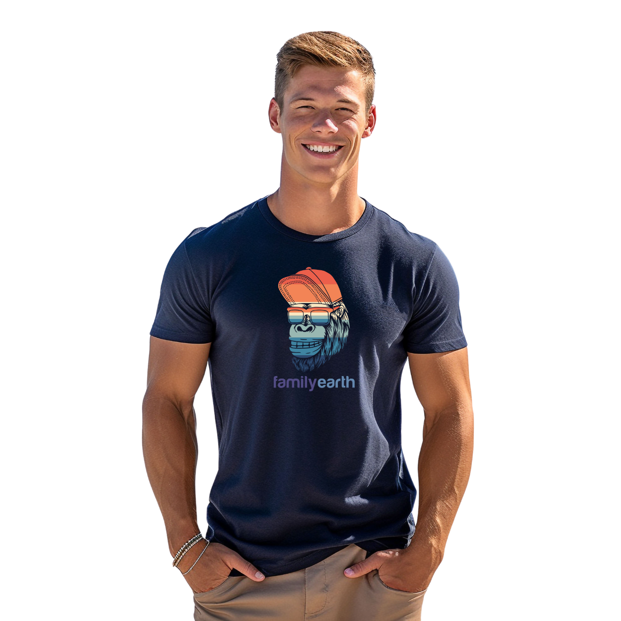 Men's Beach Gorilla Short Sleeve Tee