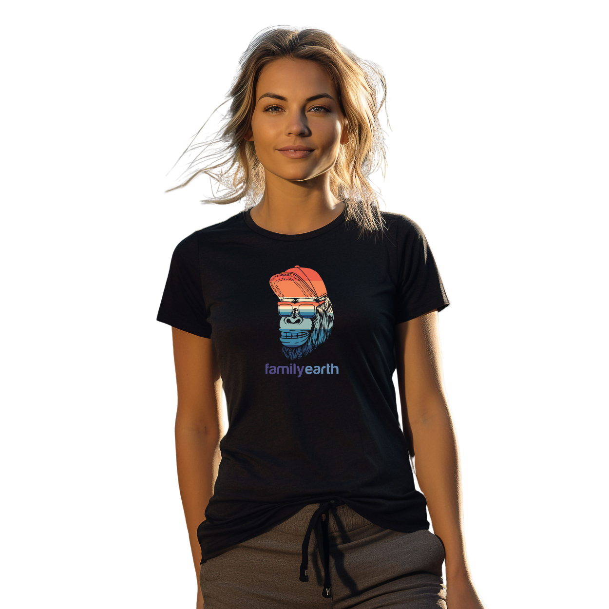 Women's Beach Gorilla Short Sleeve Tee