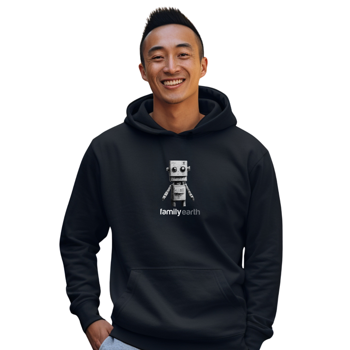 Men's Heavy Blend™ Robot Hooded Sweatshirt