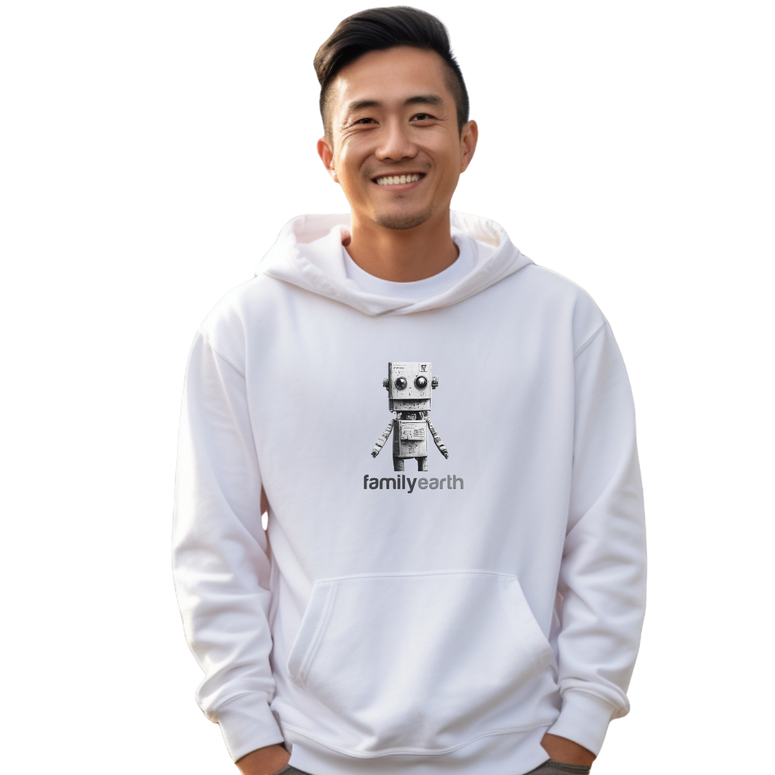 Men's Heavy Blend™ Robot Hooded Sweatshirt