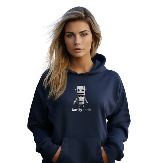 Women's Heavy Blend™ Robot Hooded Sweatshirt