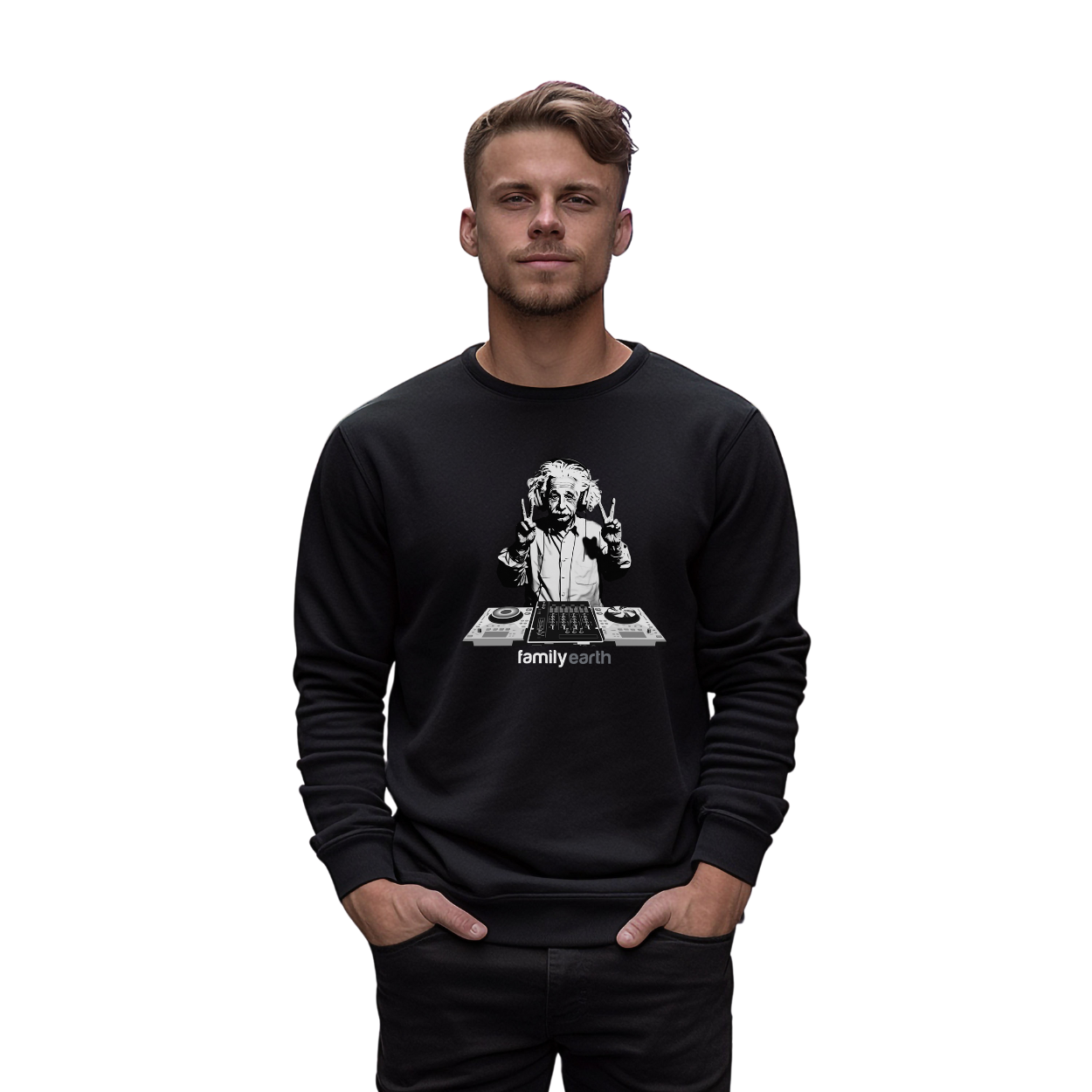 Men's Heavy Blend™ DJ Einstein Crewneck Sweatshirt