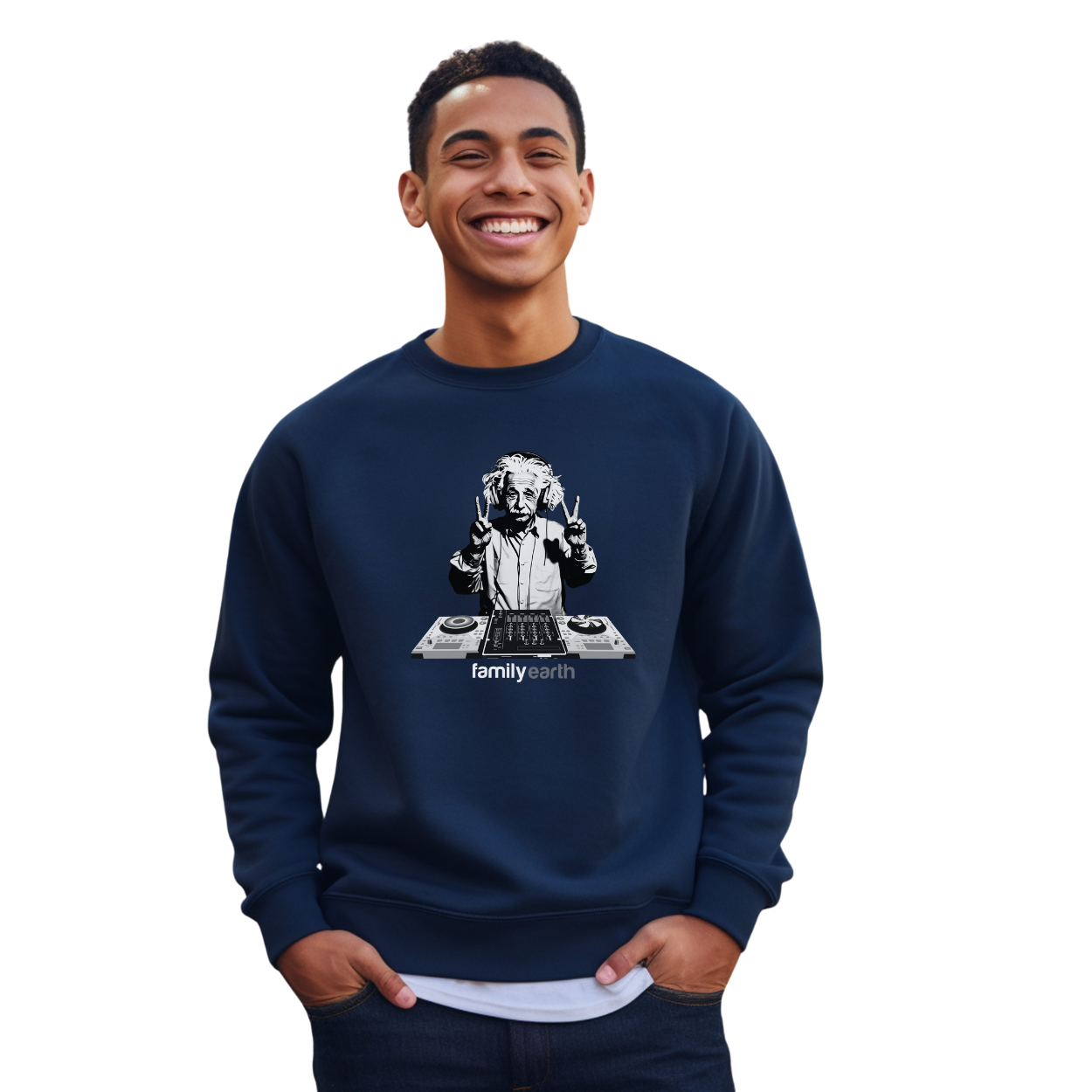 Men's Heavy Blend™ DJ Einstein Crewneck Sweatshirt