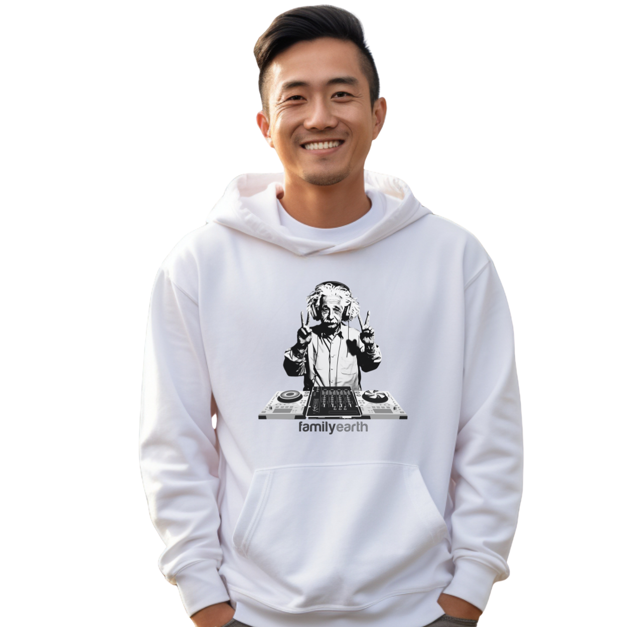 Men' Heavy Blend™ DJ Einstein Hooded Sweatshirt