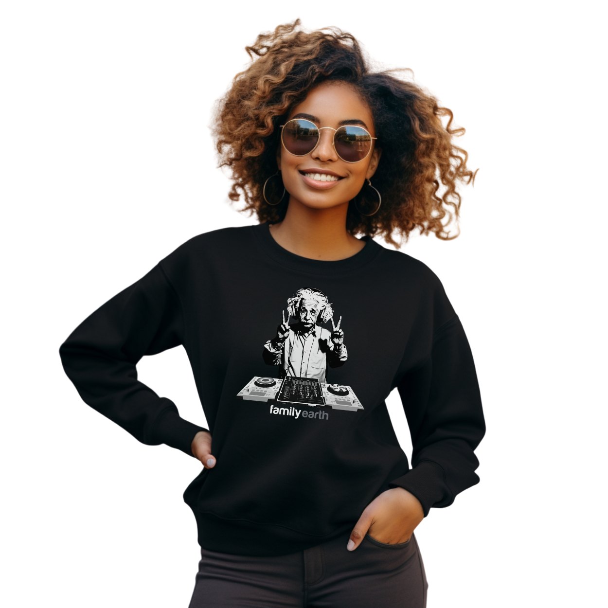 Women's Heavy Blend™ DJ Einstein Crewneck Sweatshirt