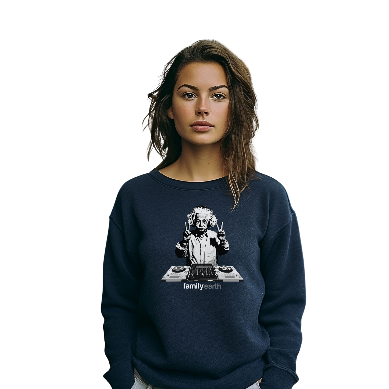 Women's Heavy Blend™ DJ Einstein Crewneck Sweatshirt