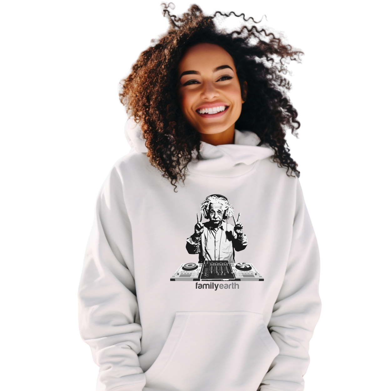 Women' Heavy Blend™ DJ Einstein Hooded Sweatshirt