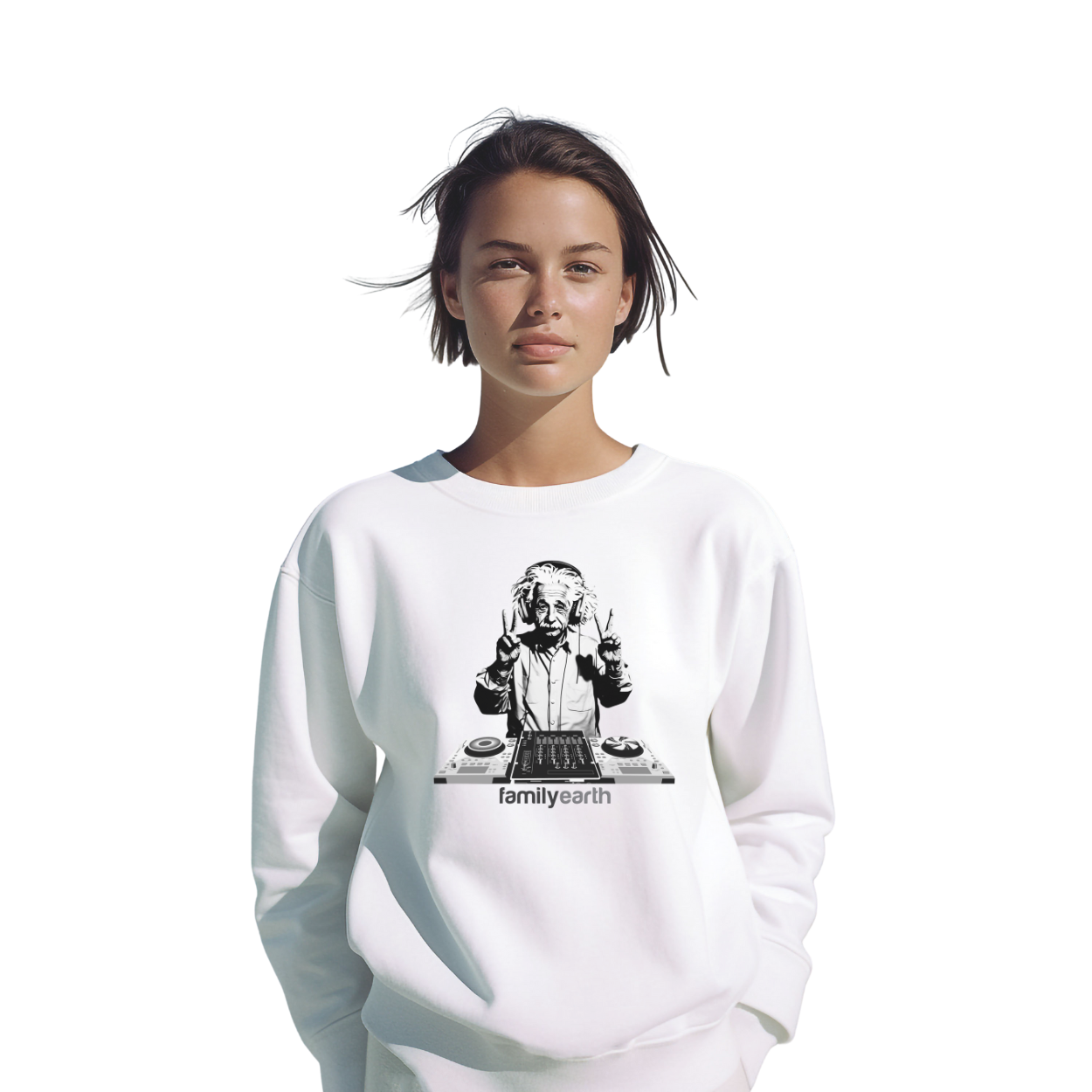 Women's Heavy Blend™ DJ Einstein Crewneck Sweatshirt