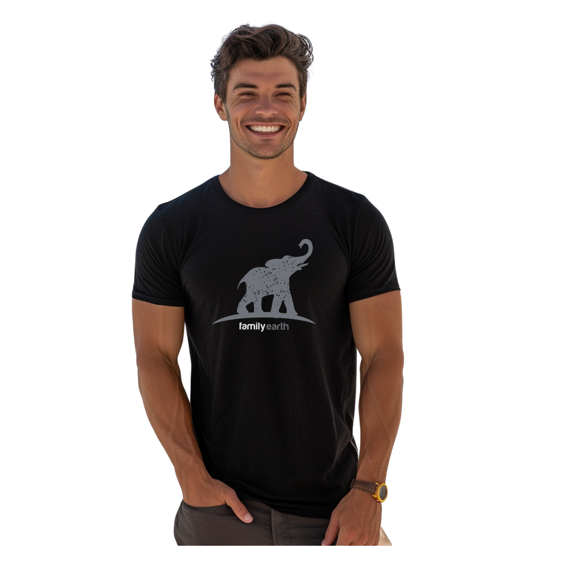 Men's Elephant Jersey Short Sleeve Tee