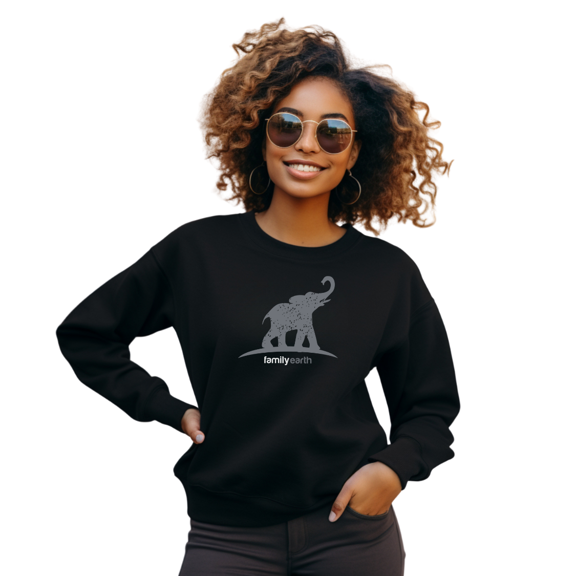 Women's Heavy Blend™ Elephant Crewneck Sweatshirt