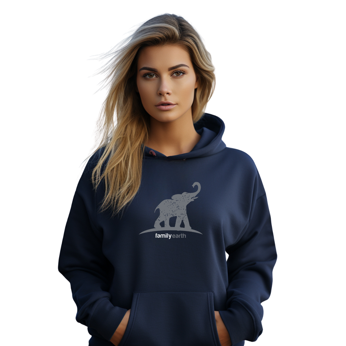 Women's Heavy Blend™ Elephant Hooded Sweatshirt