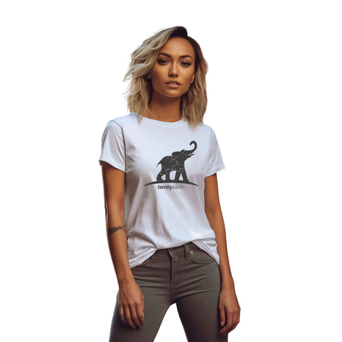 Women's Elephant Jersey Short Sleeve Tee