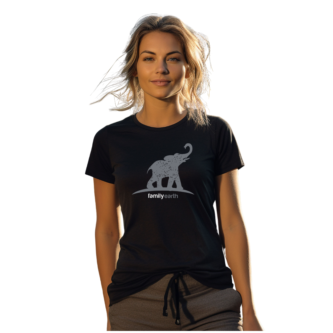 Women's Elephant Jersey Short Sleeve Tee