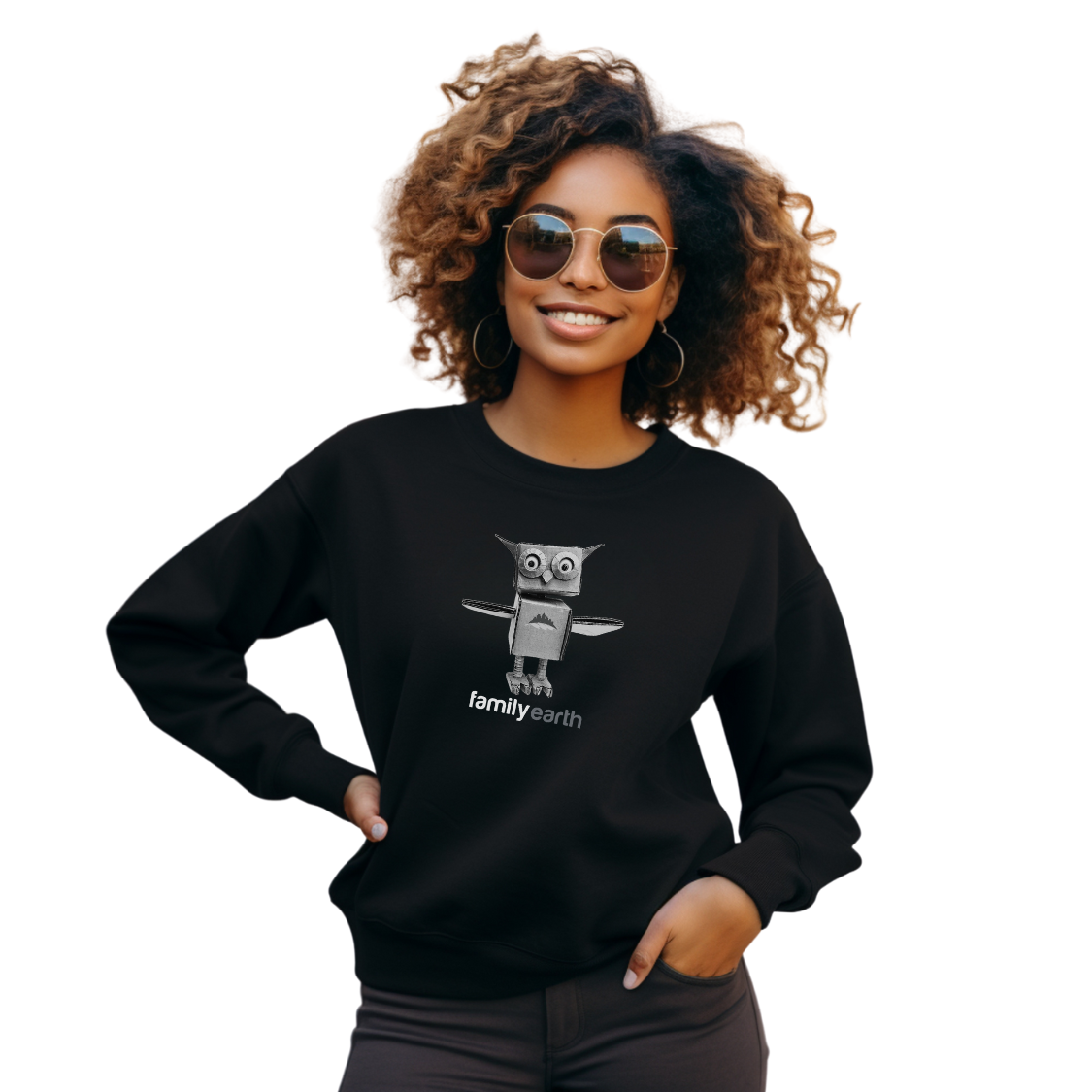 Women's Heavy Blend™ Owl Crewneck Sweatshirt